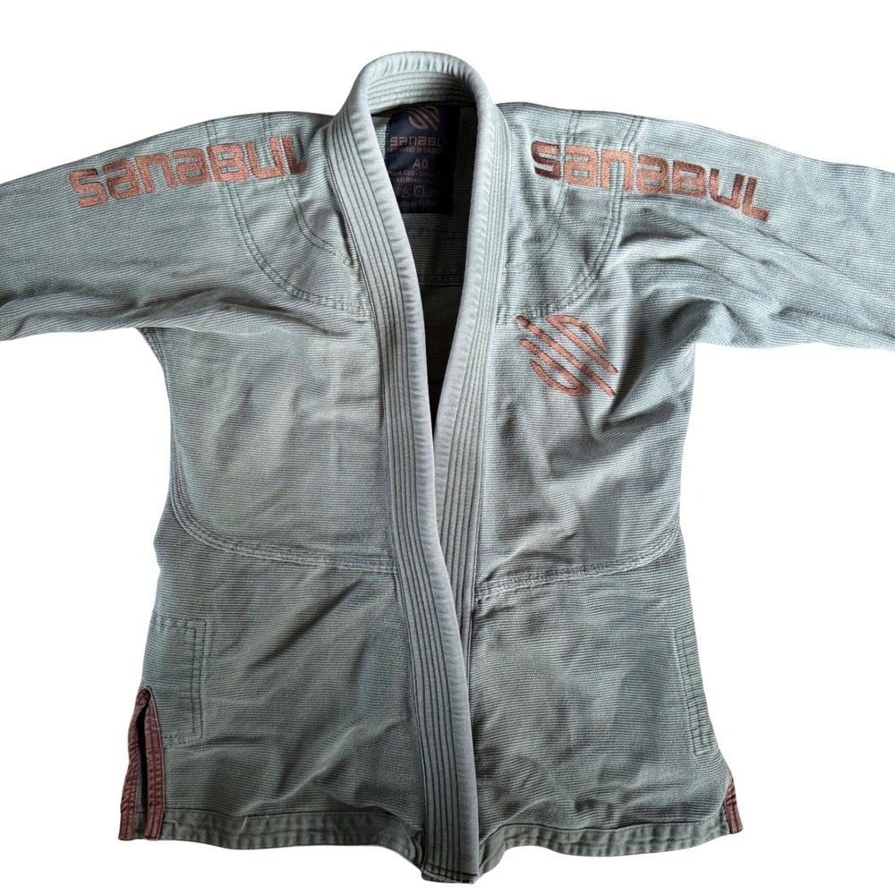 Sanabul Jiu Jitsu Gi Kimono BJJ Size‎ A0 Green Copper Logo